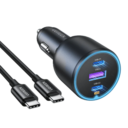 UGREEN 130W Cargador Coche USB-C