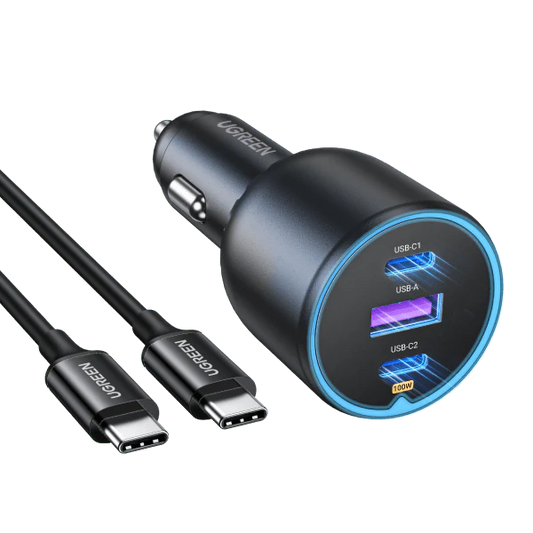 UGREEN 130W Cargador Coche USB-C