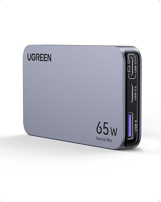 UGREEN Nexode Pro 65W GaN Plano — 3 puertos ultrafino