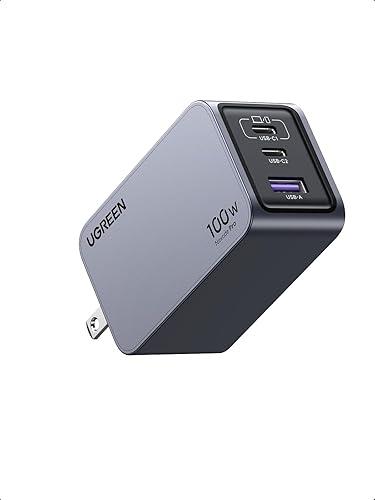 UGREEN Nexode Pro 100W GaN 3 puertos — QC4.0 + Cable Incluido
