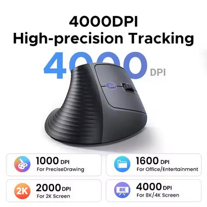 UGREEN M571P Mouse Vertical Ergonómico — 2.4G 4000 DPI