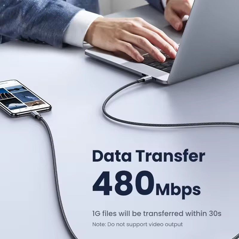 UGREEN Cable USB-C 100W PD — Carga Rápida 5A (2m)