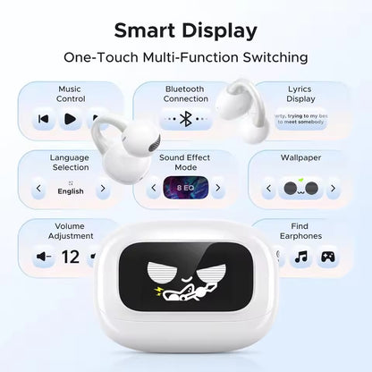 UGREEN S6 Magic — Audífonos Clip Oreja BT 5.4 LCD