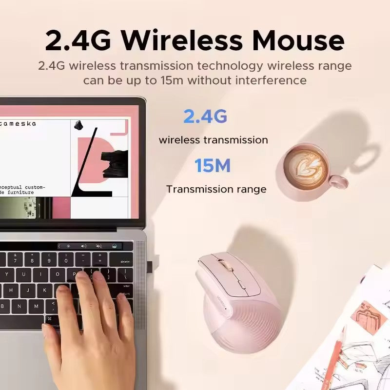 UGREEN M571P Mouse Vertical Ergonómico — 2.4G 4000 DPI