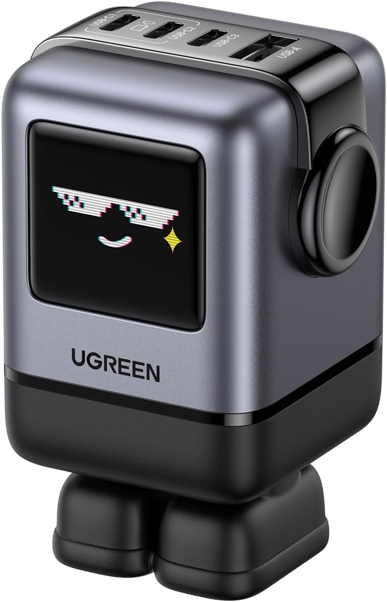 UGREEN Uno 100W GaN 4 puertos — Robot Nexode