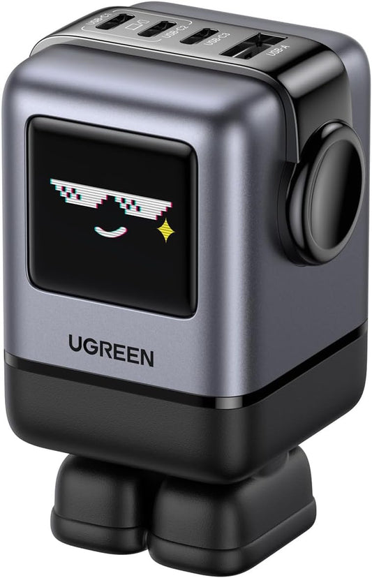 UGREEN Uno 100W GaN 4 puertos — Robot Nexode