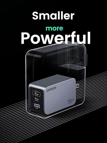 UGREEN Nexode Pro 100W GaN 3 puertos — QC4.0 + Cable